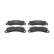 Brake pad set, disc brake FDB4664 Ferodo