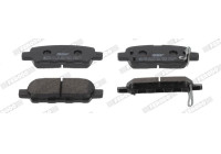 Brake pad set, disc brake FDB4756 Ferodo