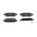 Brake pad set, disc brake FDB4756 Ferodo