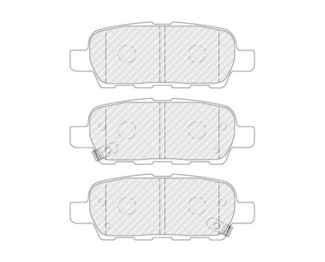 Brake pad set, disc brake FDB4756 Ferodo, Image 2