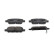 Brake pad set, disc brake FDB4756 Ferodo