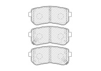 Brake pad set, disc brake FDB4771 Ferodo