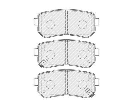 Brake pad set, disc brake FDB4771 Ferodo