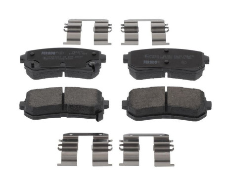 Brake pad set, disc brake FDB4771 Ferodo