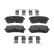 Brake pad set, disc brake FDB4771 Ferodo