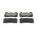 Brake pad set, disc brake FDB4830 Ferodo