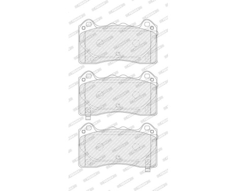 Brake pad set, disc brake FDB4830 Ferodo, Image 3