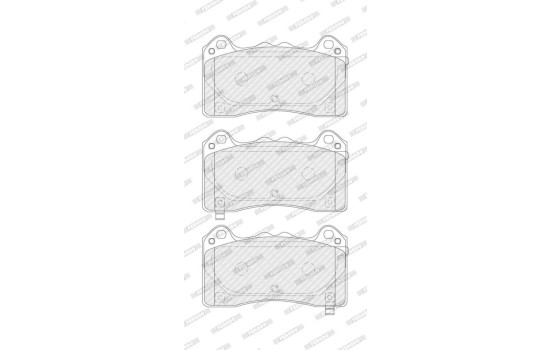 Brake pad set, disc brake FDB4830 Ferodo, Image 3