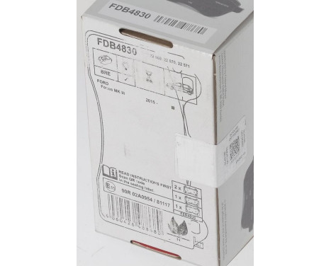 Brake pad set, disc brake FDB4830 Ferodo, Image 5
