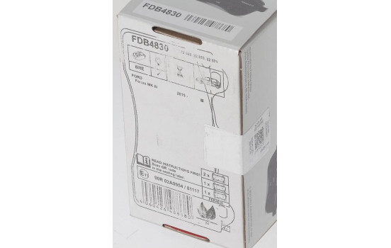 Brake pad set, disc brake FDB4830 Ferodo, Image 5