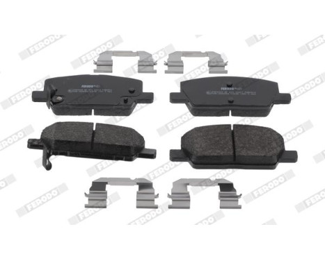 Brake pad set, disc brake FDB4914 Ferodo