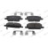 Brake pad set, disc brake FDB4914 Ferodo