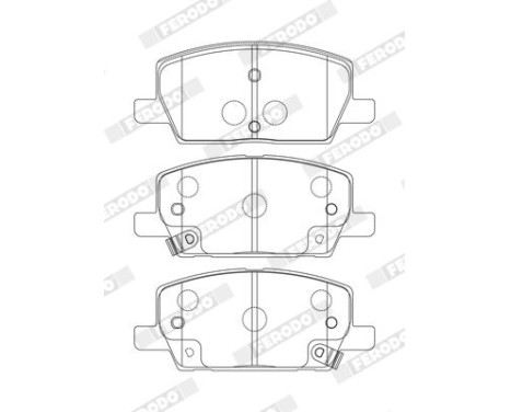 Brake pad set, disc brake FDB4914 Ferodo, Image 2