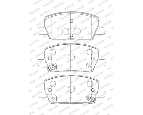 Brake pad set, disc brake FDB4914 Ferodo, Image 2