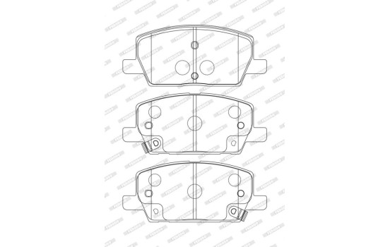Brake pad set, disc brake FDB4914 Ferodo, Image 2