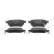 Brake pad set, disc brake FDB4944 Ferodo