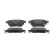 Brake pad set, disc brake FDB4944 Ferodo