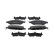 Brake pad set, disc brake FDB4949 Ferodo