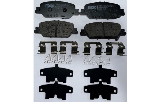 Brake pad set, disc brake FDB4961 Ferodo