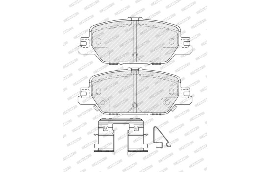 Brake pad set, disc brake FDB4961 Ferodo, Image 2