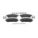 Brake pad set, disc brake FDB4981 Ferodo