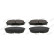 Brake pad set, disc brake FDB4985 Ferodo