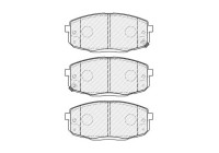Brake pad set, disc brake FDB4985 Ferodo