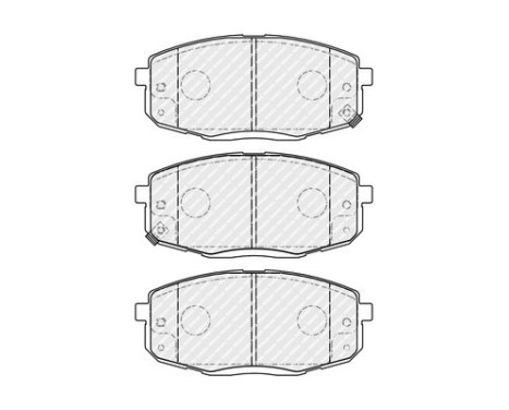 Brake pad set, disc brake FDB4985 Ferodo, Image 2