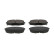 Brake pad set, disc brake FDB4985 Ferodo