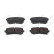 Brake pad set, disc brake FDB4986 Ferodo