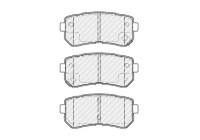 Brake pad set, disc brake FDB4986 Ferodo