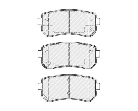 Brake pad set, disc brake FDB4986 Ferodo, Image 2