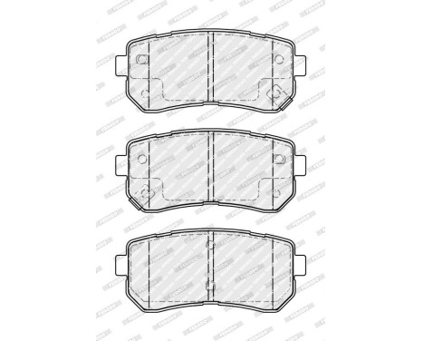 Brake pad set, disc brake FDB4986 Ferodo, Image 2