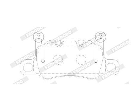 Brake pad set, disc brake FDB5024 Ferodo, Image 2