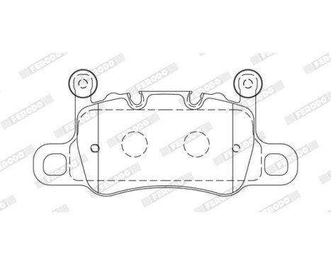 Brake pad set, disc brake FDB5024 Ferodo, Image 2