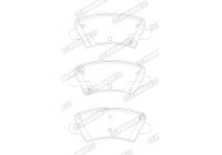 Brake pad set, disc brake FDB5036 Ferodo