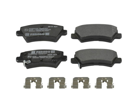 Brake pad set, disc brake FDB5036 Ferodo