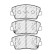 Brake pad set, disc brake FDB5044 Ferodo