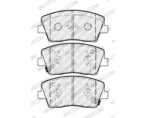 Brake pad set, disc brake FDB5044 Ferodo, Image 2