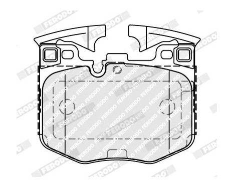 Brake pad set, disc brake FDB5055 Ferodo, Image 2