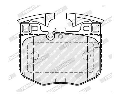 Brake pad set, disc brake FDB5055 Ferodo, Image 2