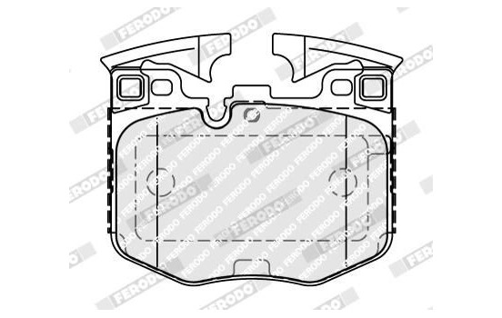 Brake pad set, disc brake FDB5055 Ferodo, Image 2