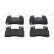 Brake pad set, disc brake FDB5058 Ferodo