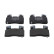 Brake pad set, disc brake FDB5058 Ferodo