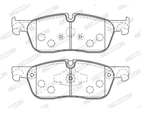 Brake pad set, disc brake FDB5060 Ferodo, Image 2