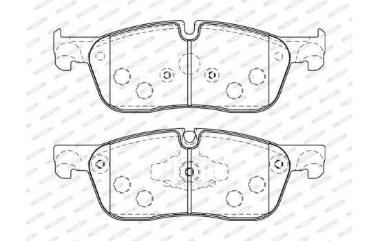 Brake pad set, disc brake FDB5060 Ferodo, Image 2