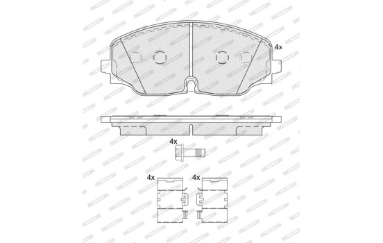 Brake pad set, disc brake FDB5063 Ferodo, Image 2