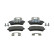 Brake pad set, disc brake FDB5108 Ferodo