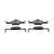 Brake pad set, disc brake FDB5114 Ferodo