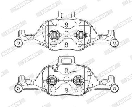 Brake pad set, disc brake FDB5114 Ferodo, Image 2